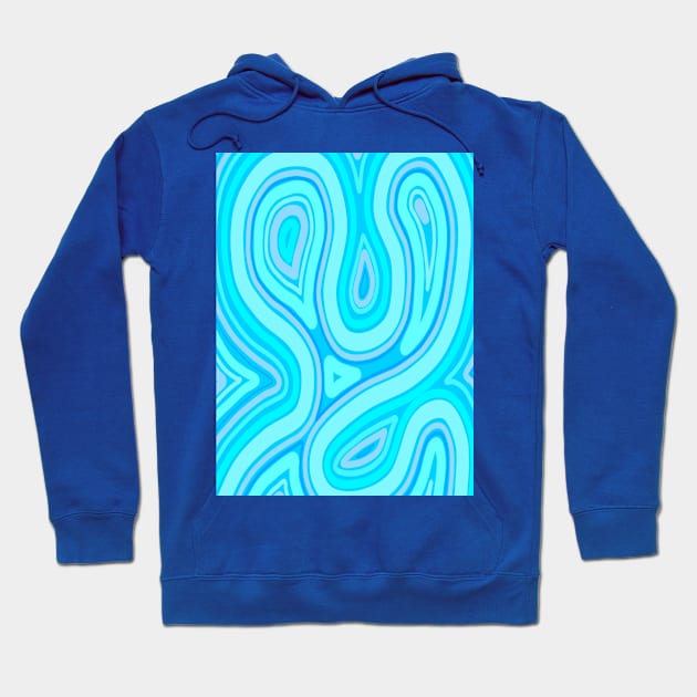 Blue purple twists Hoodie by Crea Twinkles